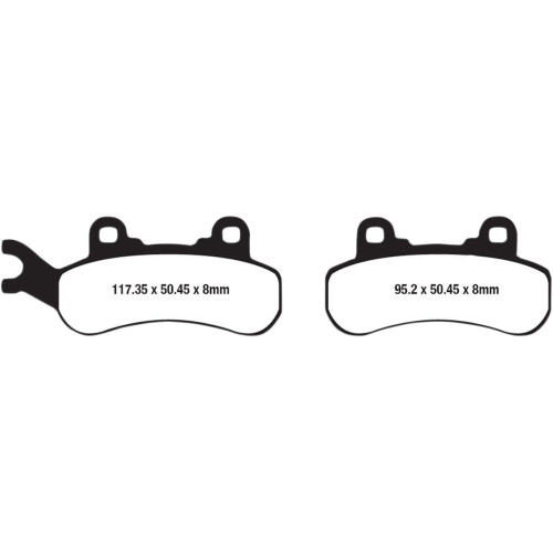 ТОРМОЗНЫЕ КОЛОДКИ Ebc (17212792) SINT FA683R FA-R SERIES SINTERED METAL