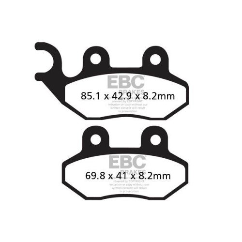 ТОРМОЗНЫЕ КОЛОДКИ Ebc (17212795) SINTER FA-HH SERIES SINTERED METAL