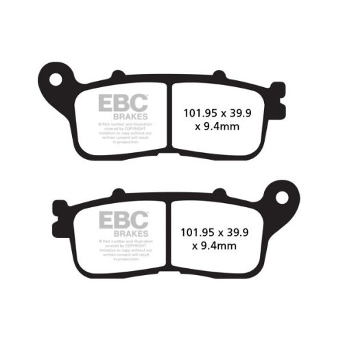ТОРМОЗНЫЕ КОЛОДКИ Ebc (17212834) SINTER ROAD