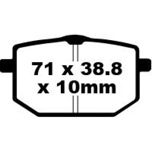 ТОРМОЗНЫЕ КОЛОДКИ Ebc (17220238) FA118 FA SERIES ORGANIC