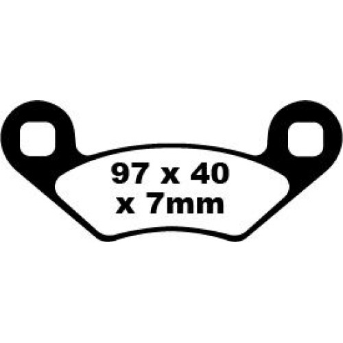 ТОРМОЗНЫЕ КОЛОДКИ Ebc (17220254) карбон FA159TT FA-TT SERIES FIBER