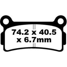 ТОРМОЗНЫЕ КОЛОДКИ Ebc (17220256) FA164 FA SERIES ORGANIC