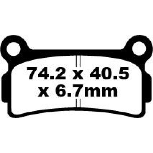ТОРМОЗНЫЕ КОЛОДКИ Ebc (17220256) FA164 FA SERIES ORGANIC