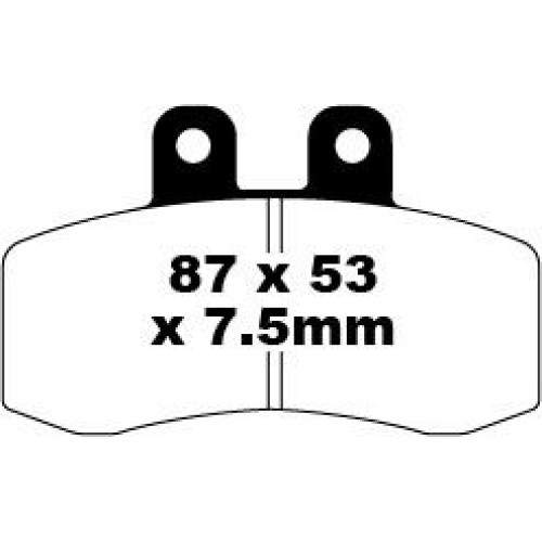 ТОРМОЗНЫЕ КОЛОДКИ Ebc (17220260) FA177 FA SERIES ORGANIC