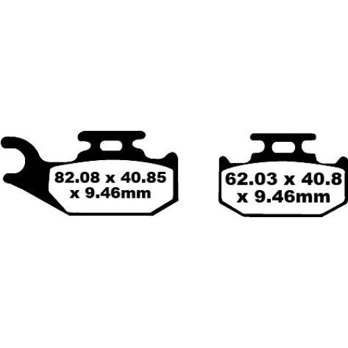 ТОРМОЗНЫЕ КОЛОДКИ Ebc (17220275) карбон FA317TT FA-TT SERIES FIBER