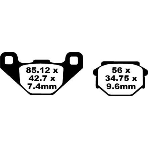 ТОРМОЗНЫЕ КОЛОДКИ Ebc (17220288) FA382 FA SERIES ORGANIC