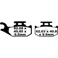 ТОРМОЗНЫЕ КОЛОДКИ Ebc (17220298) карбон FA428TT FA-TT SERIES FIBER