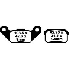 ТОРМОЗНЫЕ КОЛОДКИ Ebc (17220299) карбон FA431TT FA-TT SERIES FIBER