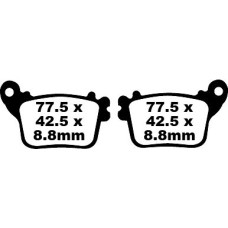 ТОРМОЗНЫЕ КОЛОДКИ Ebc (17220301) FA436 FA SERIES ORGANIC
