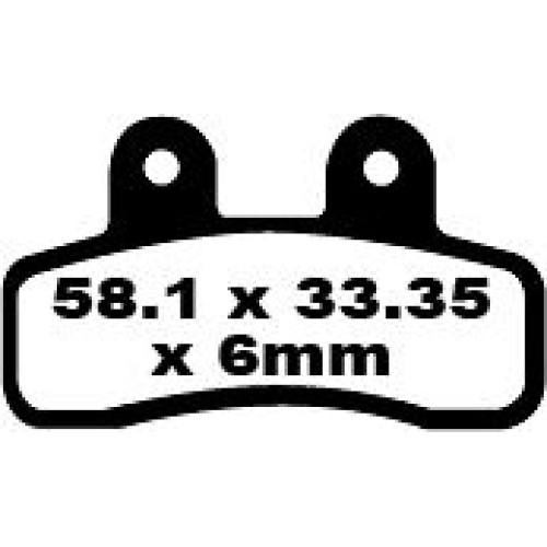 ТОРМОЗНЫЕ КОЛОДКИ Ebc (17220307) FA448 FA SERIES ORGANIC