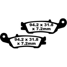 ТОРМОЗНЫЕ КОЛОДКИ Ebc (17220308) карбон FA450TT FA-TT SERIES FIBER