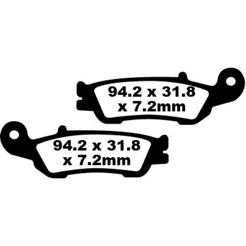 ТОРМОЗНЫЕ КОЛОДКИ Ebc (17220308) карбон FA450TT FA-TT SERIES FIBER