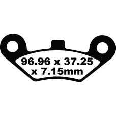 ТОРМОЗНЫЕ КОЛОДКИ Ebc (17220309) карбон FA453TT FA-TT SERIES FIBER