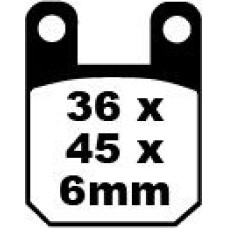 ТОРМОЗНЫЕ КОЛОДКИ Ebc (17220317) SFA115 SFA SERIES ORGANIC