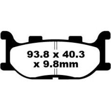 ТОРМОЗНЫЕ КОЛОДКИ Ebc (17220326) SFA199 SFA SERIES ORGANIC