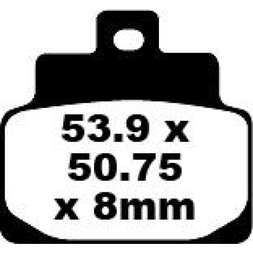ТОРМОЗНЫЕ КОЛОДКИ Ebc (17220338) SFA301 SFA SERIES ORGANIC