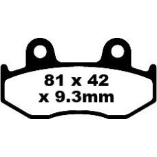 ТОРМОЗНЫЕ КОЛОДКИ Ebc (17220342) SFA323 SFA SERIES ORGANIC