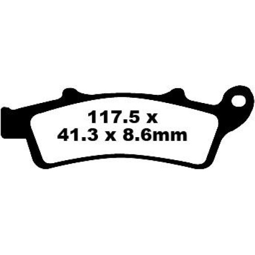 ТОРМОЗНЫЕ КОЛОДКИ Ebc (17220343) SFA324 SFA SERIES ORGANIC