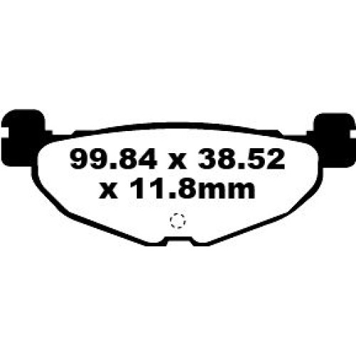 ТОРМОЗНЫЕ КОЛОДКИ Ebc (17220350) SFA408 SFA SERIES ORGANIC