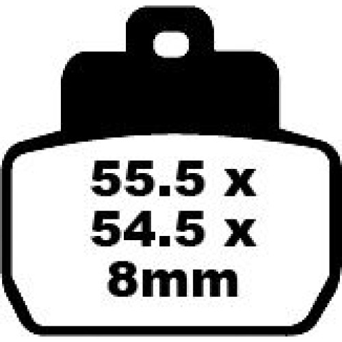 ТОРМОЗНЫЕ КОЛОДКИ Ebc (17220355) SFA425 SFA SERIES ORGANIC