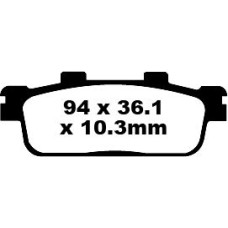 ТОРМОЗНЫЕ КОЛОДКИ Ebc (17220356) SFA427 SFA SERIES ORGANIC