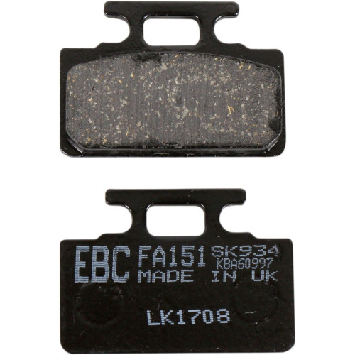 ТОРМОЗНЫЕ КОЛОДКИ Ebc (17220588) FA151 FA SERIES ORGANIC