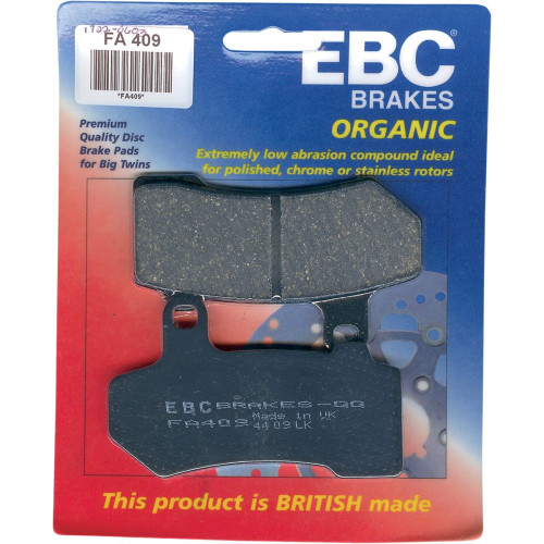 ТОРМОЗНЫЕ КОЛОДКИ Ebc (17220603) H/D FA409 FA SERIES ORGANIC