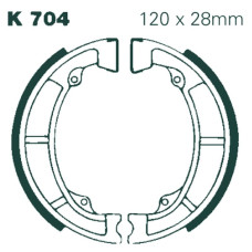 ТОРМОЗНЫЕ КОЛОДКИ (БАШМАК) БАРАБАННОГО ТИПА Ebc (17230237) - PE K704 PLAIN SERIES ORGANIC