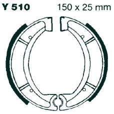 ТОРМОЗНЫЕ КОЛОДКИ (БАШМАК) БАРАБАННОГО ТИПА Ebc (17230296) - PE Y510G WATER GROOVED SERIES ORGANIC