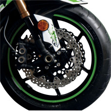 НАКЛЕЙКИ НА ОБОДА КОЛЁС FLU DESIGN (43010119) зелёный SPORT BIKE