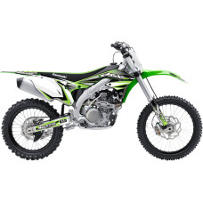 НАКЛЕЙКИ НАБОР FLU DESIGN (43024987) KLX чёрный зелёный белый набор(комплект) P3 110 10-15 PRO TEAM SERIES 3