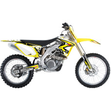 НАКЛЕЙКИ НАБОР FLU DESIGN (43025025) RM-Z 450 жёлтый чёрный белый набор(комплект) P3 05-06 PRO TEAM SERIES 3