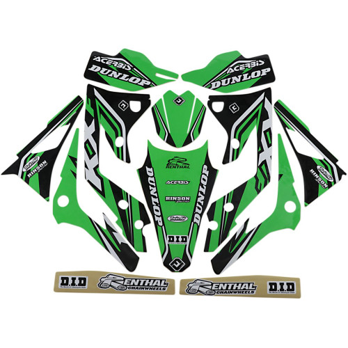 НАКЛЕЙКИ НА МОТОЦИКЛЫ FLU DESIGN (43025594) KX-F 450 P4 12-15
