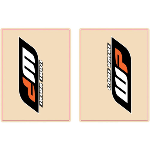 НАКЛЕЙКИ НА ВИЛКУ FLU DESIGN (43201443) чёрный верхнее оранжевый WP / WP ORANGEE