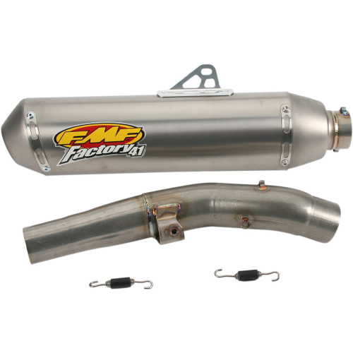 ГЛУШИТЕЛЬ FMF (18210379) KAWASAKI KX-F 450 нержавеющая сталь STN 4.1 FACTORY 4.1 SLIP-ON & TITANIUM NATURAL