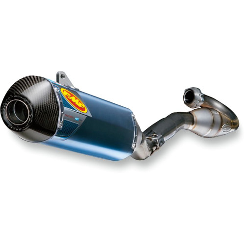 ГЛУШИТЕЛЬ FMF (18211471) HONDA карбон синий S DBL AN/CF4.1 RCT FACTORY 4.1 RCT DUAL SLIP-ON TITANIUM & ANODIZED