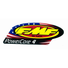 НАКЛЕЙКИ С ЛОГОТИПАМИ FMF (18600653) алюминий винил PWRCORE4 PAT ALU REPL POWERCORE 4 PATRIOTIC