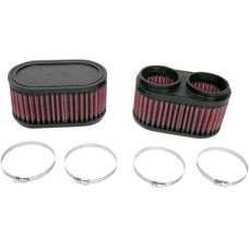 ФИЛЬТР ВОЗДУШНЫЙ K&N (RU2922) -ON GSXR UNIVERSAL DUAL FLANGE FILTER SET (2) OVAL STRAIGHT