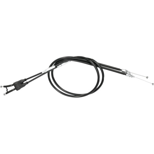ТРОСИКИ ГАЗА (ТЯНУЩИЙ+ТОЛКАЮЩИЙ) Motion Pro (06501149) KAWASAKI винил чёрный полный комплект COIL WOUND