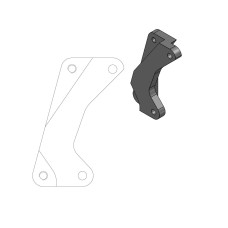 ПРОСТАВКА (АДАПТЕР) ТОРМОЗНОГО СУППОРТА Moto Master (17020142) YAMAHA SM STR ADAPTER SM STREET 320MM