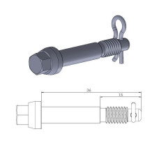 ПАЛЕЦ ТОРМОЗНОГО СУППОРТА Moto Master (17020398) SX 50 / 4-PISTON CALIPER