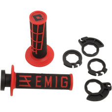 ГРИПСЫ/РУЧКИ Odi (06302281) чёрный красный чёрный красный EMIG RACING V2 SOFT / EMIG RACING V2 HALF-WAFFLE /