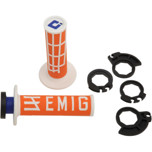 ГРИПСЫ/РУЧКИ Odi (06302283) оранжевый белый оранжевый белый EMIG RACING V2 / EMIG RACING V2 HALF-WAFFLE /