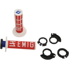 ГРИПСЫ/РУЧКИ Odi (06302284) белый красный EMIG RACING V2 /WHT EMIG RACING V2 HALF-WAFFLE /