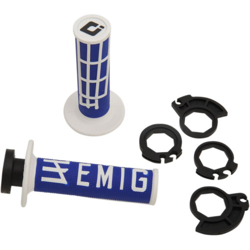 ГРИПСЫ/РУЧКИ Odi (06302285) белый синий EMIG RACING V2 BLU/WHT EMIG RACING V2 HALF-WAFFLE /