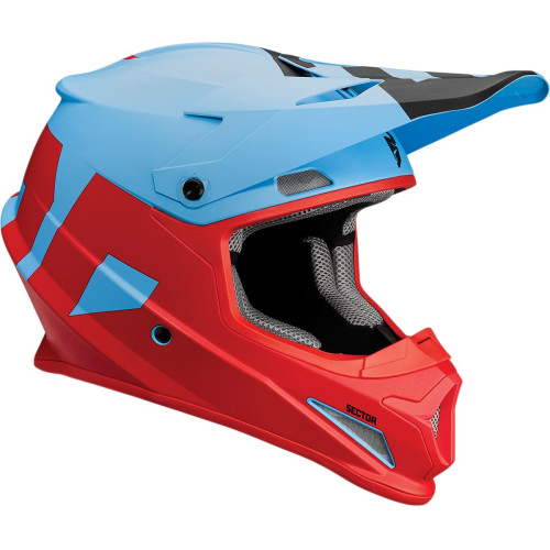 ШЛЕМ THOR (01105152) красный синий SECTOR LEVL / XL