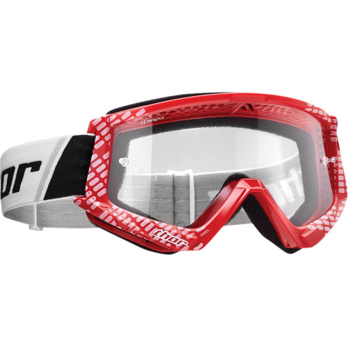 ОЧКИ (МАСКА) THOR (26012366) единый размер внедорожное белый красный COMBAT CAP / COMBAT CAP S