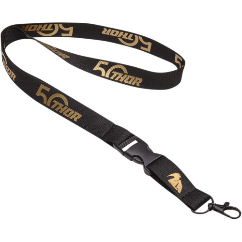 БРЕЛОК | ШНУРОК ДЛЯ БЕЙДЖИКОВ THOR (95010157) 50 чёрный золотистый S18S TH TH ANNIVERSARY S18S