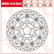 ТОРМОЗНОЙ ДИСК TRW (17100928) плавающий диск MSW216RAC RAC-DESIGN