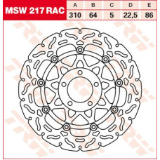 ТОРМОЗНОЙ ДИСК TRW (17100930) плавающий диск MSW217RAC RAC-DESIGN